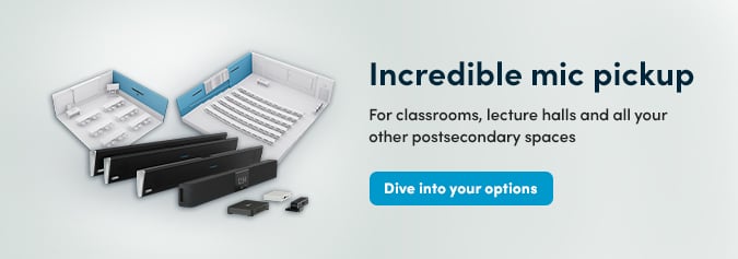 Nureva audio solutions for education